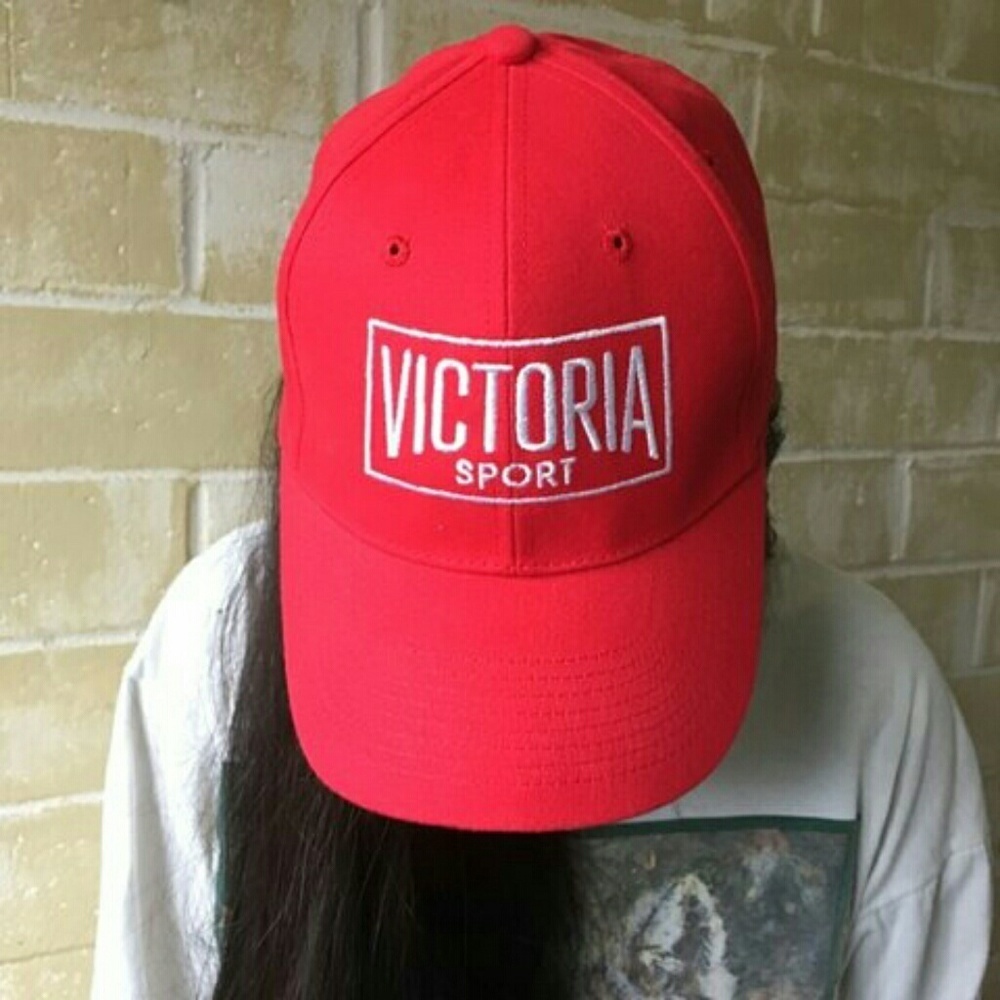 Victoria Secret Sport Adjustable Hat Red NWT